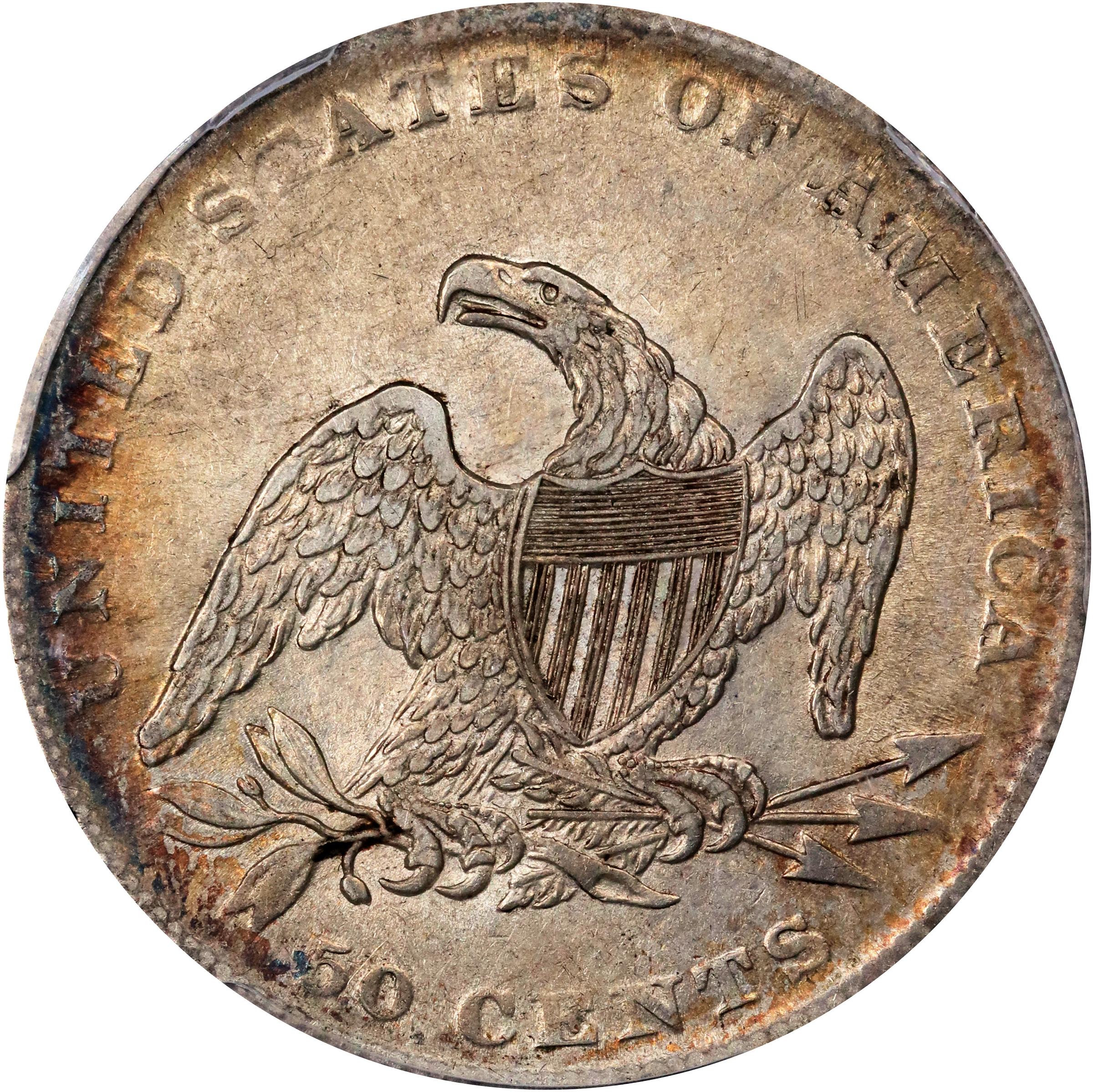 1837 50c Reeded Edge, GR-21 VG10 thumbnail 2