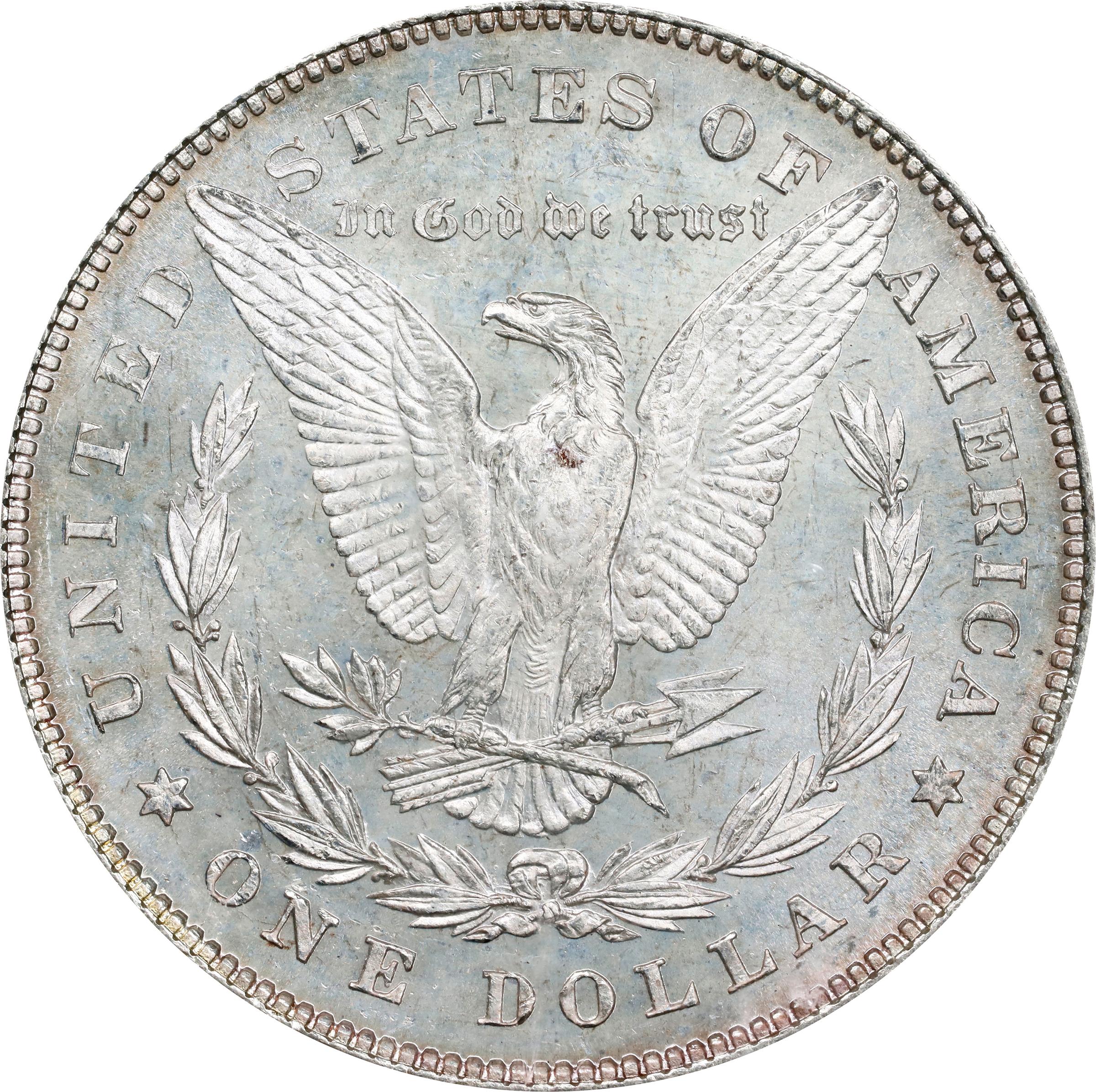 image for: 1878 Morgan Silver Dollar. 7/8 Tailfeathers. Weak. MS-64 DMPL (PCGS). OGH.