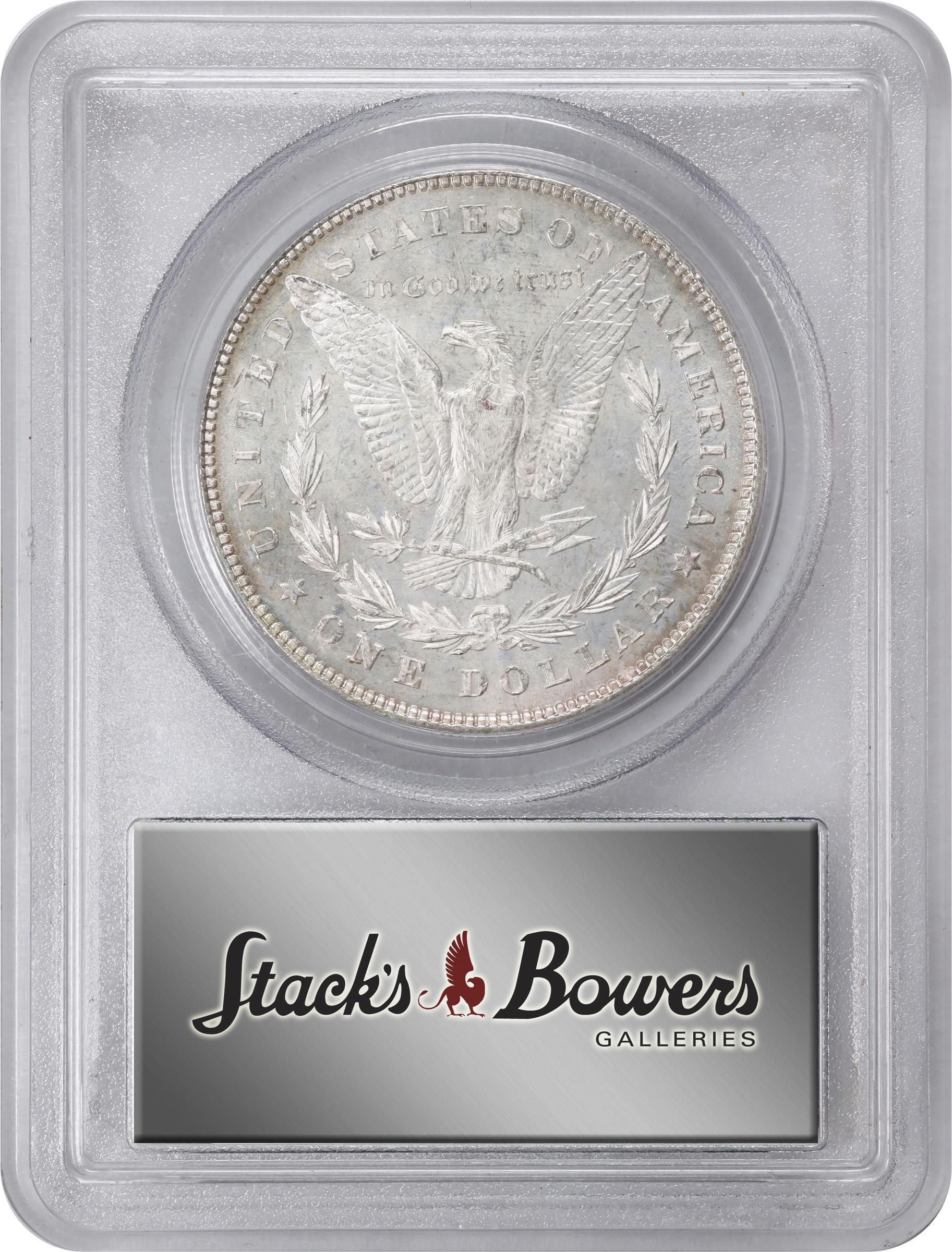 image for: 1878 Morgan Silver Dollar. 7/8 Tailfeathers. Weak. MS-64 DMPL (PCGS). OGH.