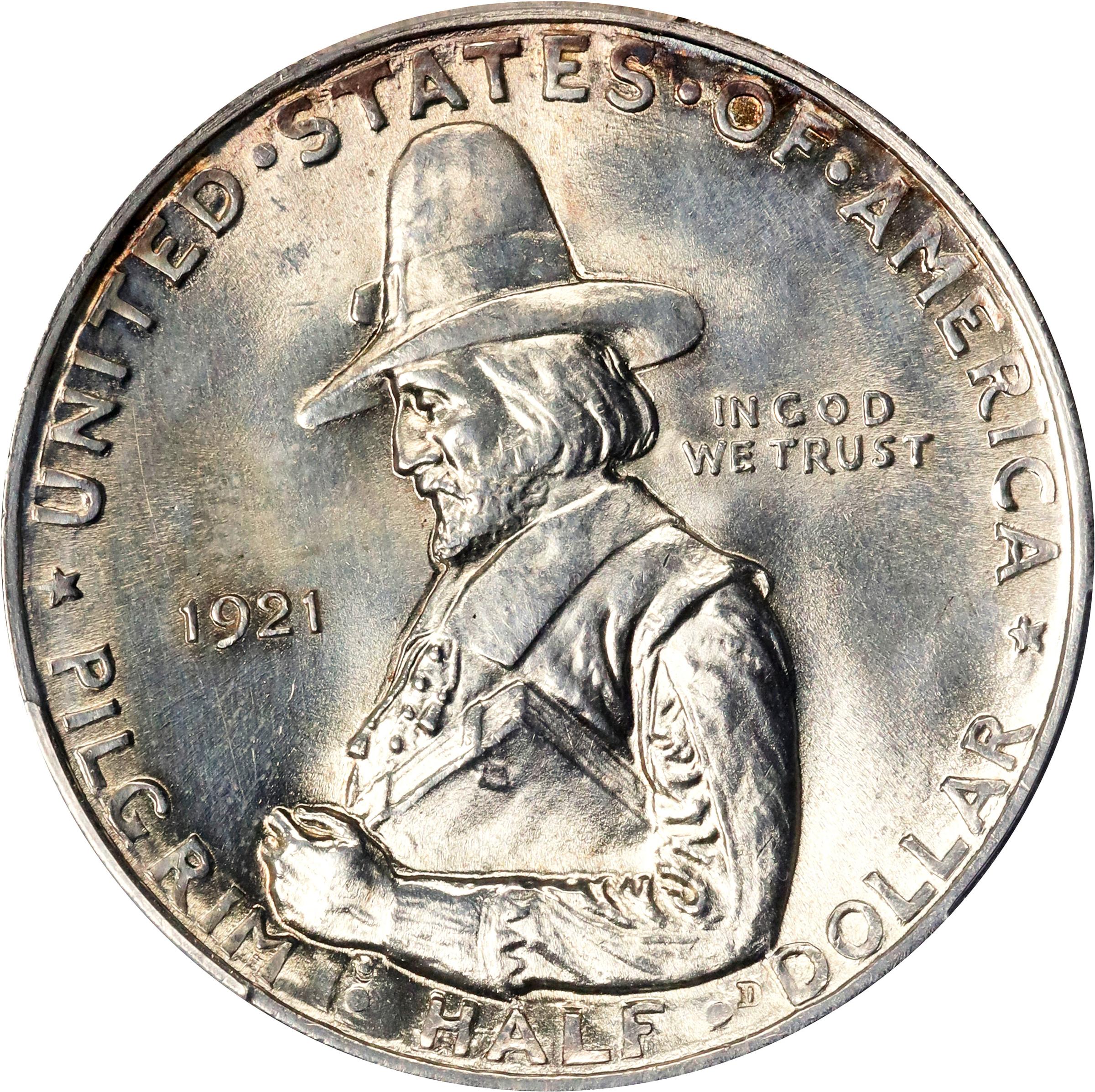 1921 Pilgrim Tercentenary. Unc Details--Cleaned (PCGS).