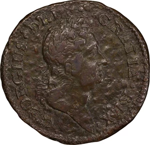 image for: 1722 Rosa Americana Penny. Martin 2.1-A.1, W-1256. Rarity-5. VTILE DVLCI. VF Details--Excessive Corrosion (PCGS).