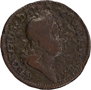 image for: 1722 Rosa Americana Penny. Martin 2.1-A.1, W-1256. Rarity-5. VTILE DVLCI. Fine Details--Environmental Damage (PCGS).