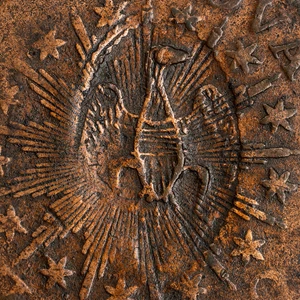 image for: 1783 Nova Constellatio Copper. Crosby 2-B, W-1865. Rarity-2. CONSTELLATIO, Pointed Rays, Small U.S. Obverse Counterstamped (eagle). Poor/Fair Details--Damage (PCGS).