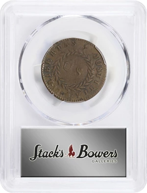 image for: 1783 Nova Constellatio Copper. Crosby 1-A, W-1860. Rarity-4. CONSTELLATIO, Pointed Rays, Large U.S. VF Details--Damage (PCGS).