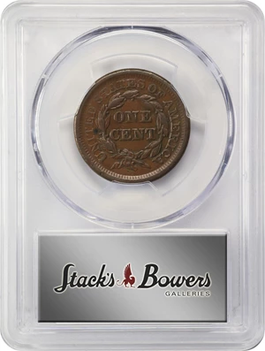 image for: 1857 Braided Hair Cent. N-1. Rarity-1. Large Date. EF-40 (PCGS).