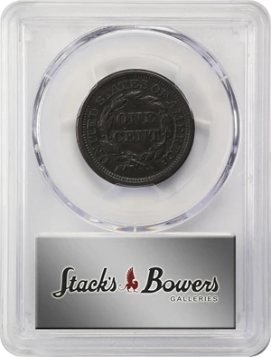 image for: 1857 Braided Hair Cent. N-1. Rarity-1. Large Date. EF Details--Cleaned (PCGS).