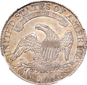 image for: 1826 Capped Bust Half Dollar. O-104a. Rarity-3. AU-58 (NGC).
