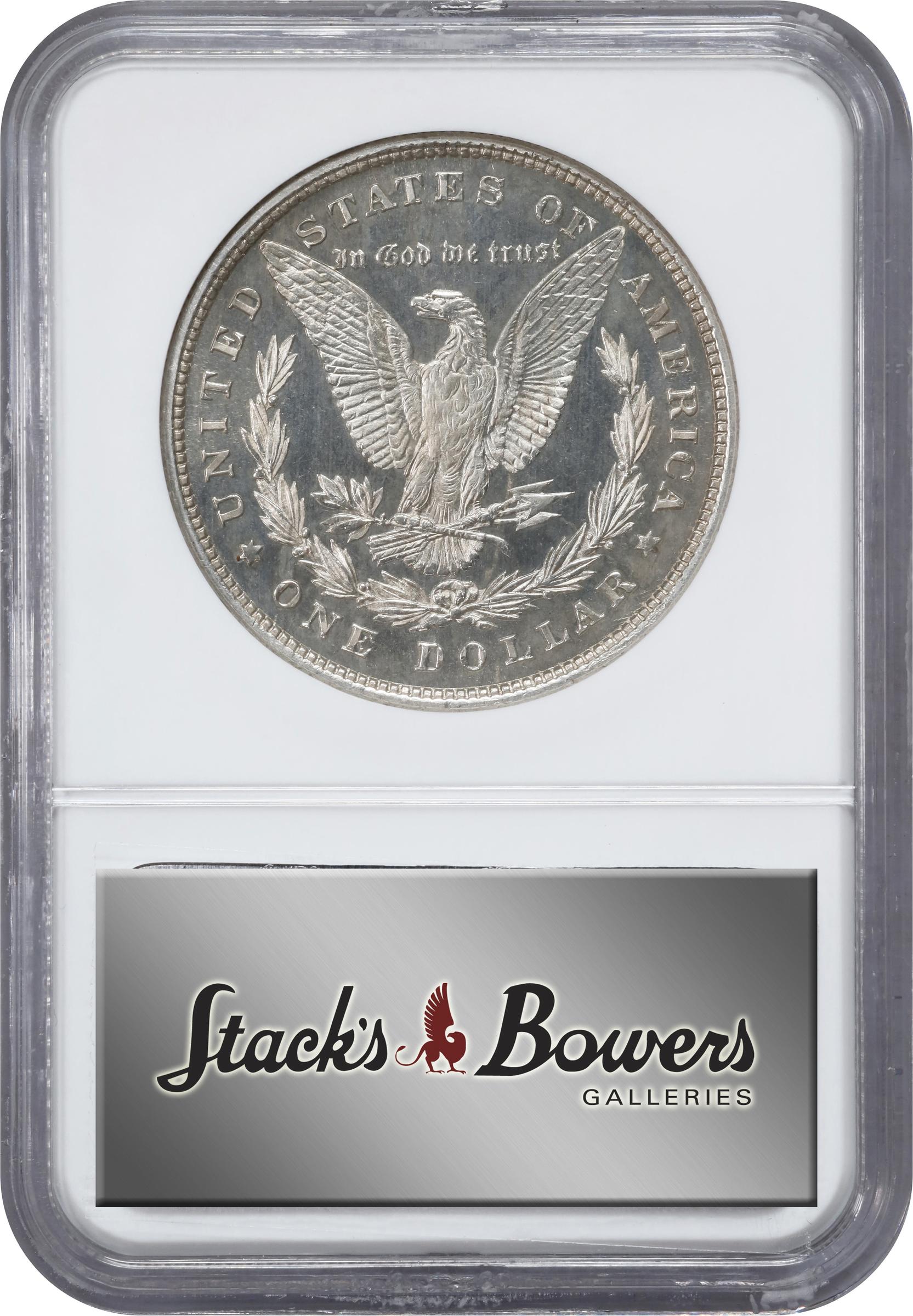 image for: 1878 Morgan Silver Dollar. 8 Tailfeathers. VAM-14.8. Spiked Eye. Proof-65 (NGC).
