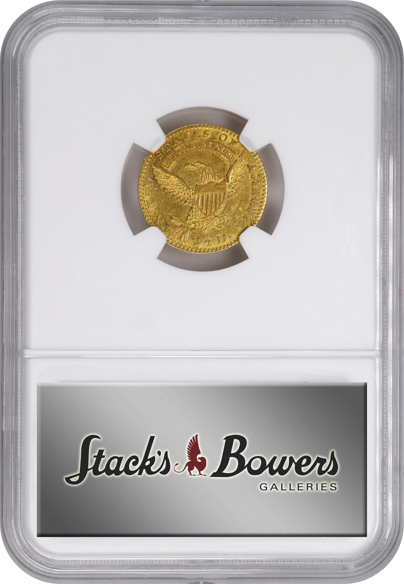 image for: 1826/6 Capped Head Left Quarter Eagle. BD-1. Rarity-5+. Unc Details--Cleaned (NGC).