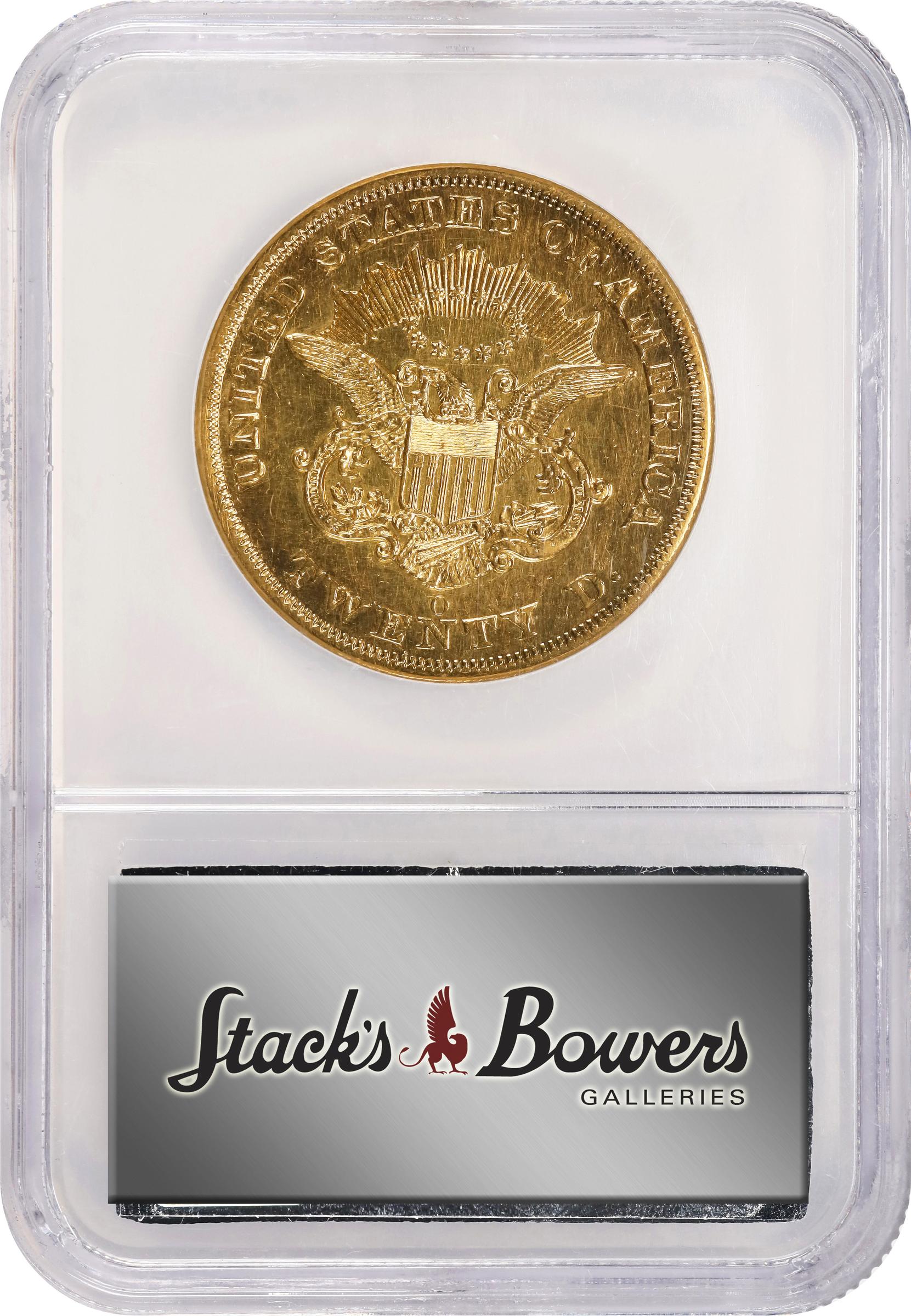image for: 1859-O Liberty Head Double Eagle. Winter-2. AU Details--Burnished (NCS).