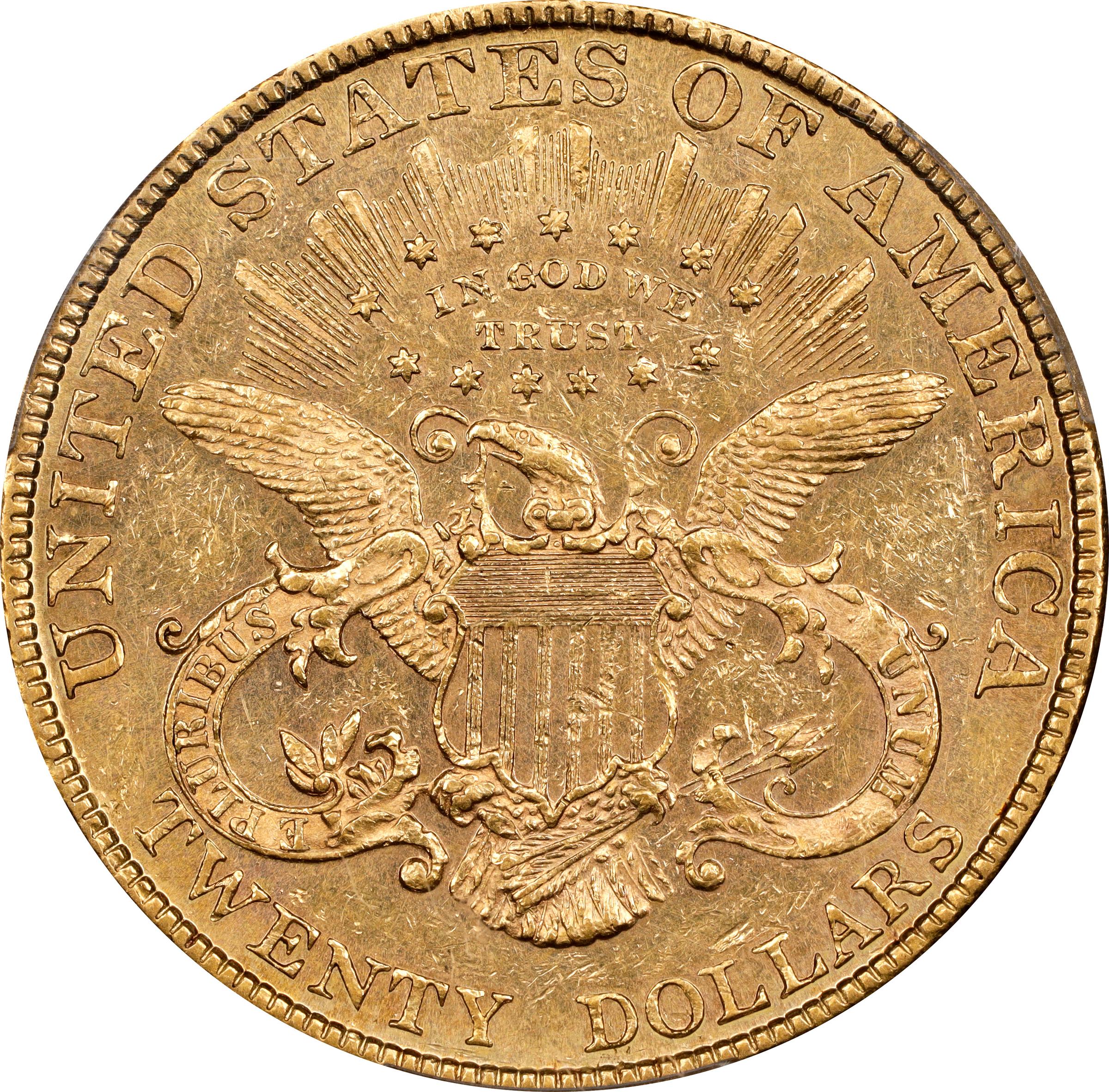 image for: 1886 Liberty Head Double Eagle. AU Details--Cleaned (PCGS).