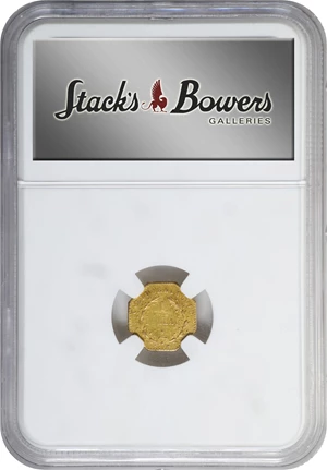 image for: 1876/5 Octagonal $1. BG-1128. Rarity-5. Indian Head. MS-62 (NGC).
