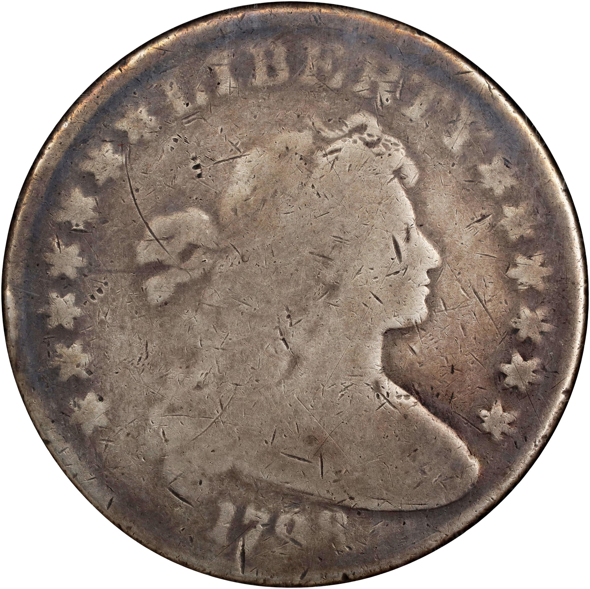 1798 Draped Bust Silver Dollar. Heraldic Eagle. AG-3 (PCGS). OH.