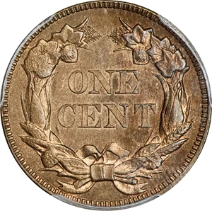 image for: 1857 Flying Eagle Cent. Snow-2, FS-401b. Type of 1856. MS-63 PL (PCGS). CAC.