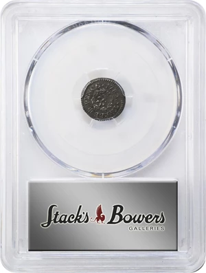 image for: 1783 John Chalmers Threepence. W-1760. Rarity-5. Double Struck. AU-55 (PCGS).
