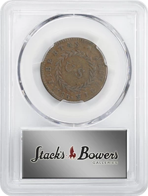 image for: 1783 Nova Constellatio Copper. Crosby 1-A, W-1860. Rarity-4. CONSTELLATIO, Pointed Rays, Large U.S. EF-45 (PCGS).