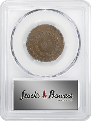 image for: 1783 Nova Constellatio Copper. Crosby 2-B, W-1865. Rarity-2. CONSTELLATIO, Pointed Rays, Small U.S. AU-50 (PCGS).