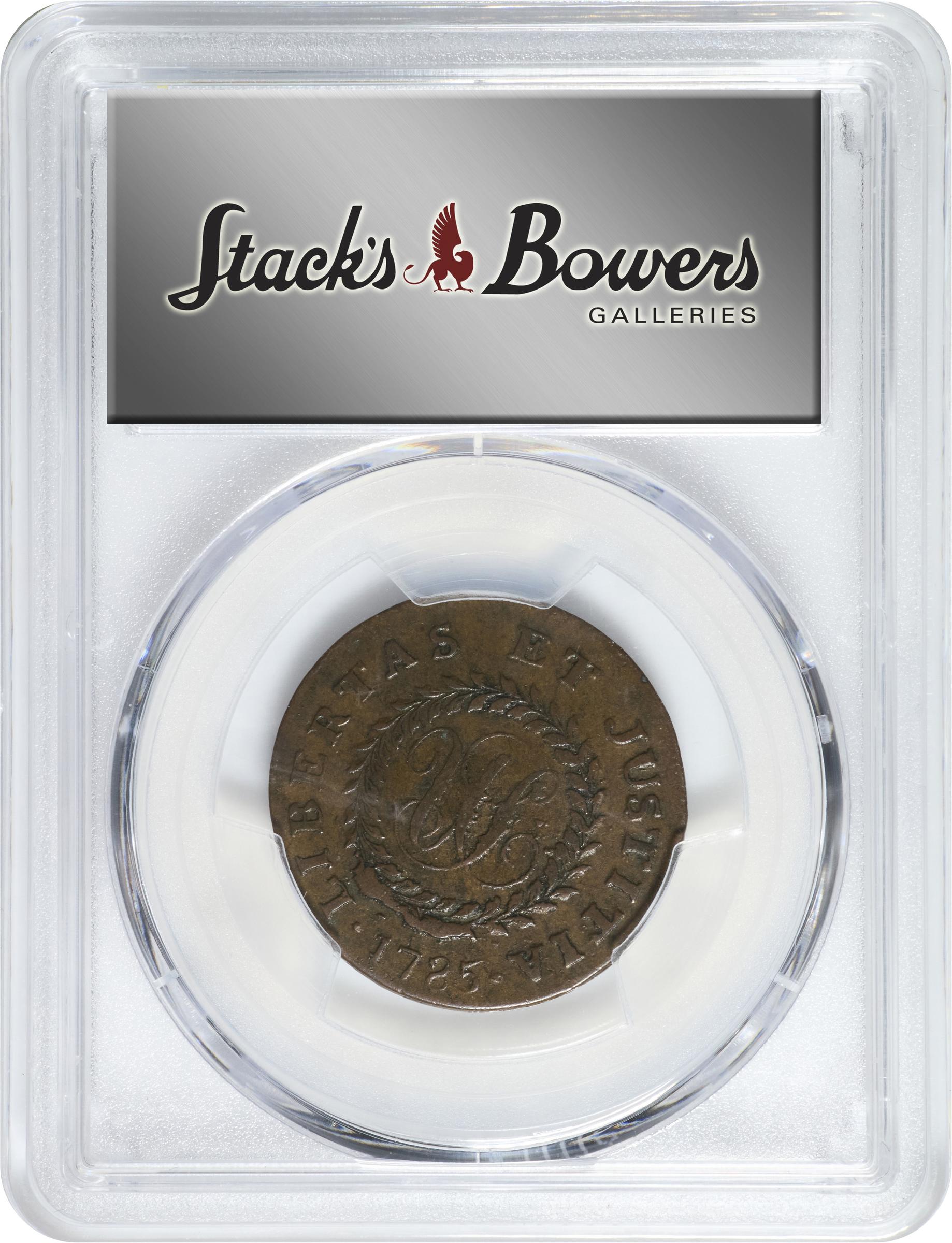 image for: 1785 Nova Constellatio Copper. Crosby 1-B, W-1880. Rarity-4. CONSTELATIO, Blunt Rays. EF-45 (PCGS).