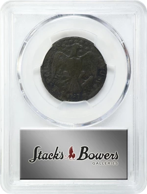 image for: 1787 Excelsior Copper. W-5785. Rarity-6. Eagle on Globe Facing Left. Fine Details--Excessive Corrosion (PCGS).