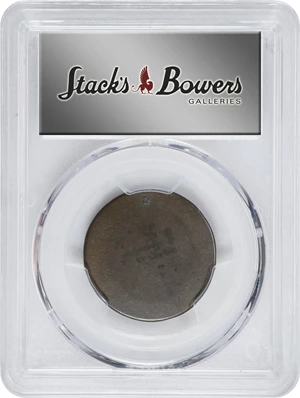 image for: Undated (1790) Albany Church Penny. W-8495. Rarity-7. Without D. AU Details--Holed (PCGS).