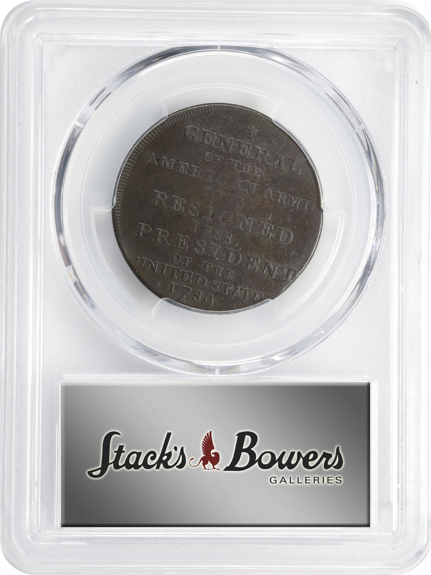 image for: "1789" (ca. 1792) Washington Born Virginia Copper. Legend Reverse. Musante GW-33, Baker-30, W-10730. Second Reverse. VF-30 (PCGS).