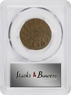 image for: 1787 Fugio Cent. Pointed Rays. Newman 15-Y, W-6915. Rarity-2. STATES UNITED, 8-Pointed Stars on Label. VF-30 (PCGS).