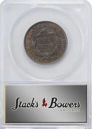image for: 1830 Matron Head Cent. N-8. Rarity-1. Large Letters. EF-40 (ANACS).