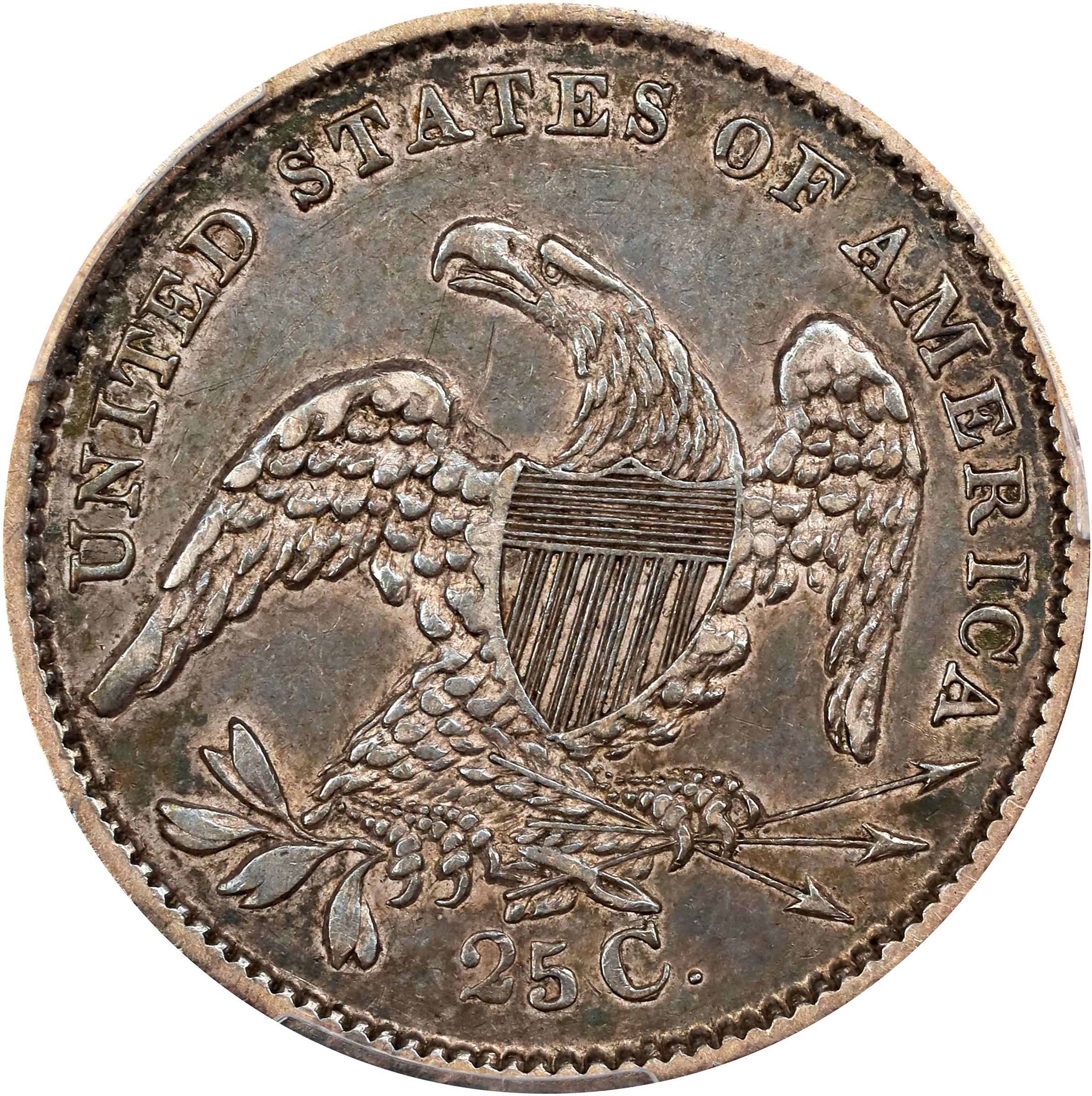 image for: 1835 Capped Bust Quarter. B-2. Rarity-2. EF Details--Harshly Cleaned (PCGS).