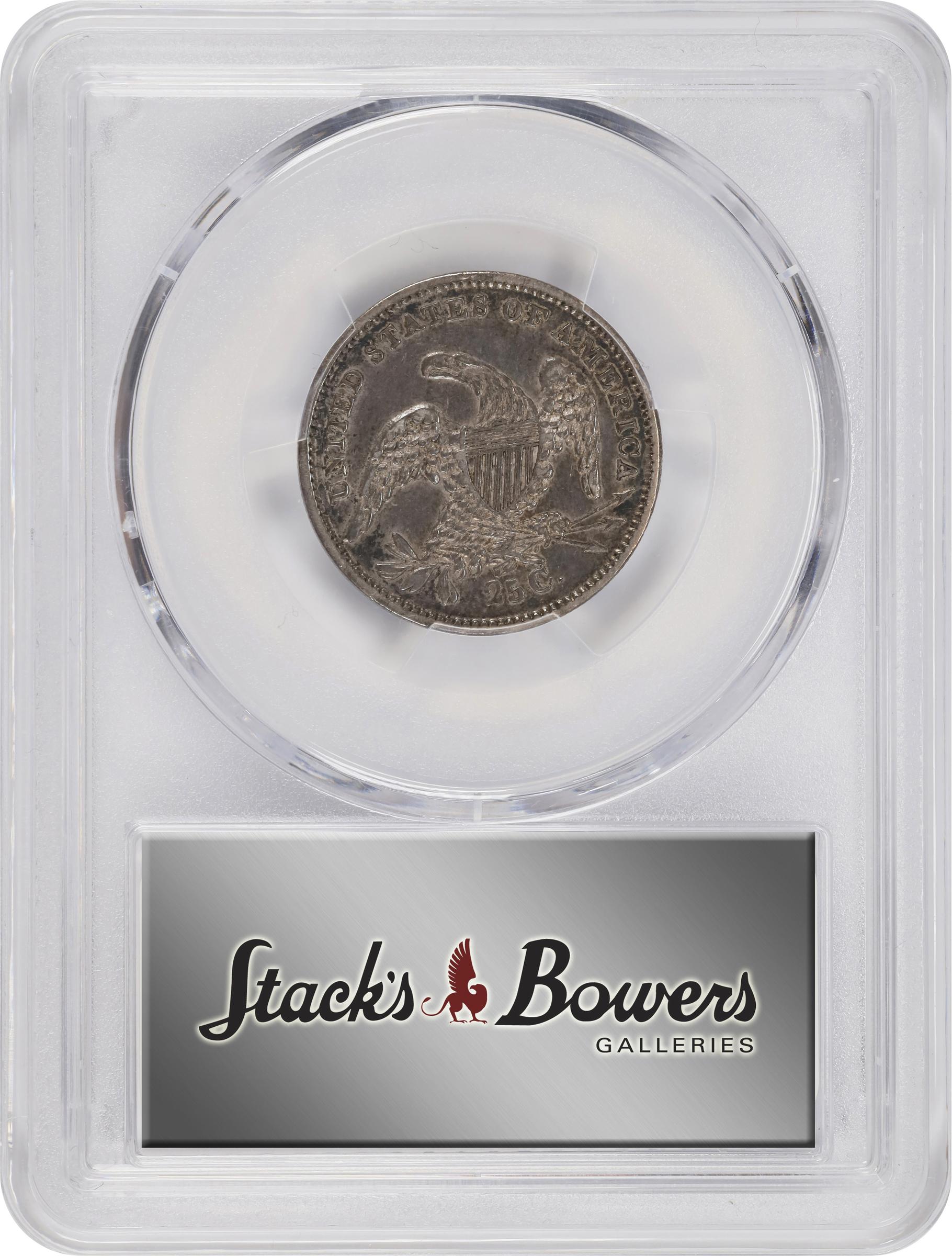 image for: 1835 Capped Bust Quarter. B-2. Rarity-2. EF Details--Harshly Cleaned (PCGS).