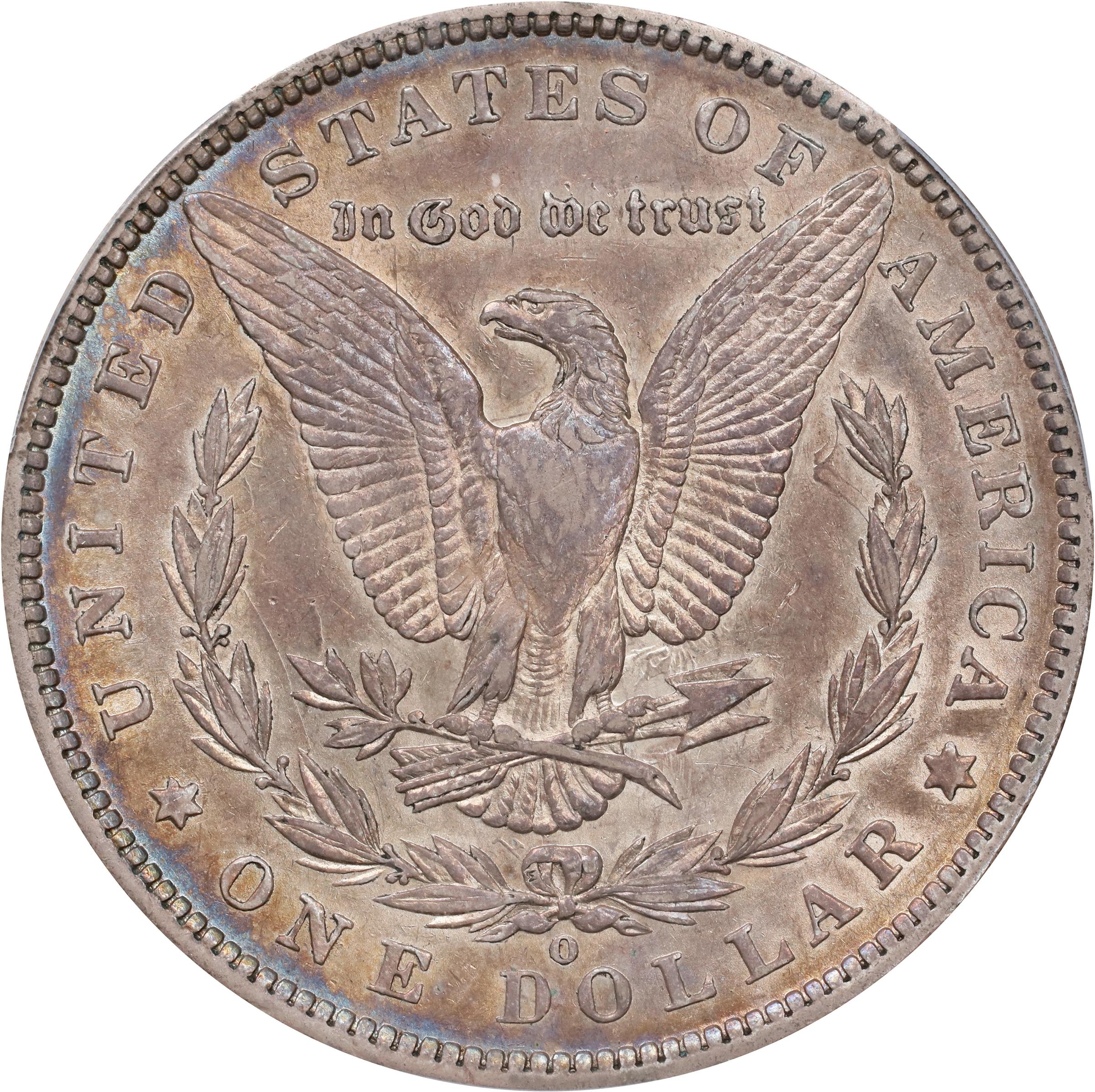 1886-O $1  Clashed Reverse BER, VAM-1A1 AU53 thumbnail 3