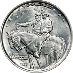 image for: 1925 Stone Mountain Memorial. FS-101. Doubled Die Obverse. MS-62 (ANACS).