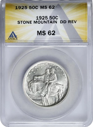 image for: 1925 Stone Mountain Memorial. FS-101. Doubled Die Obverse. MS-62 (ANACS).