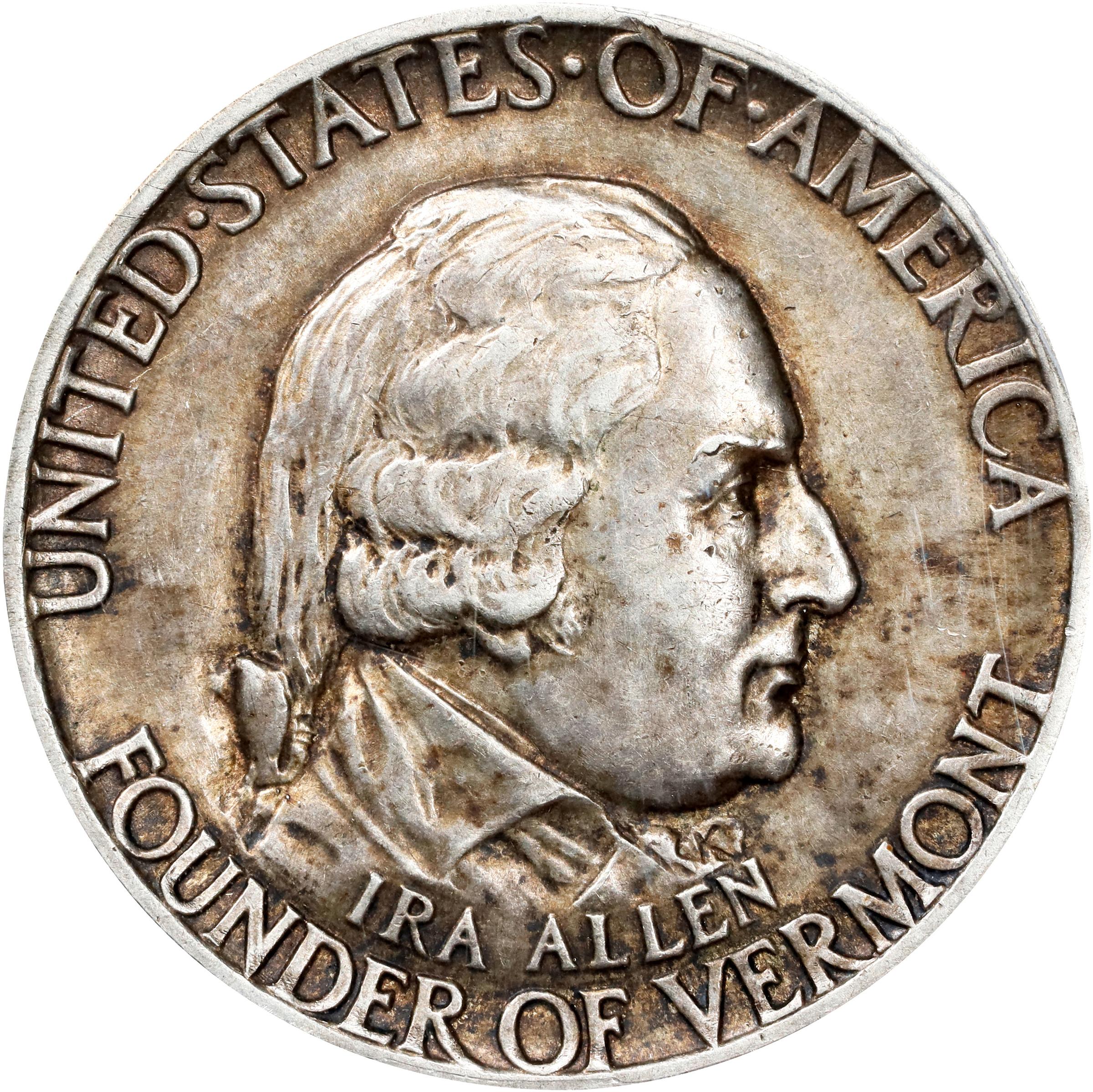 1927 Vermont Sesquicentennial. AU-55 (ANACS).