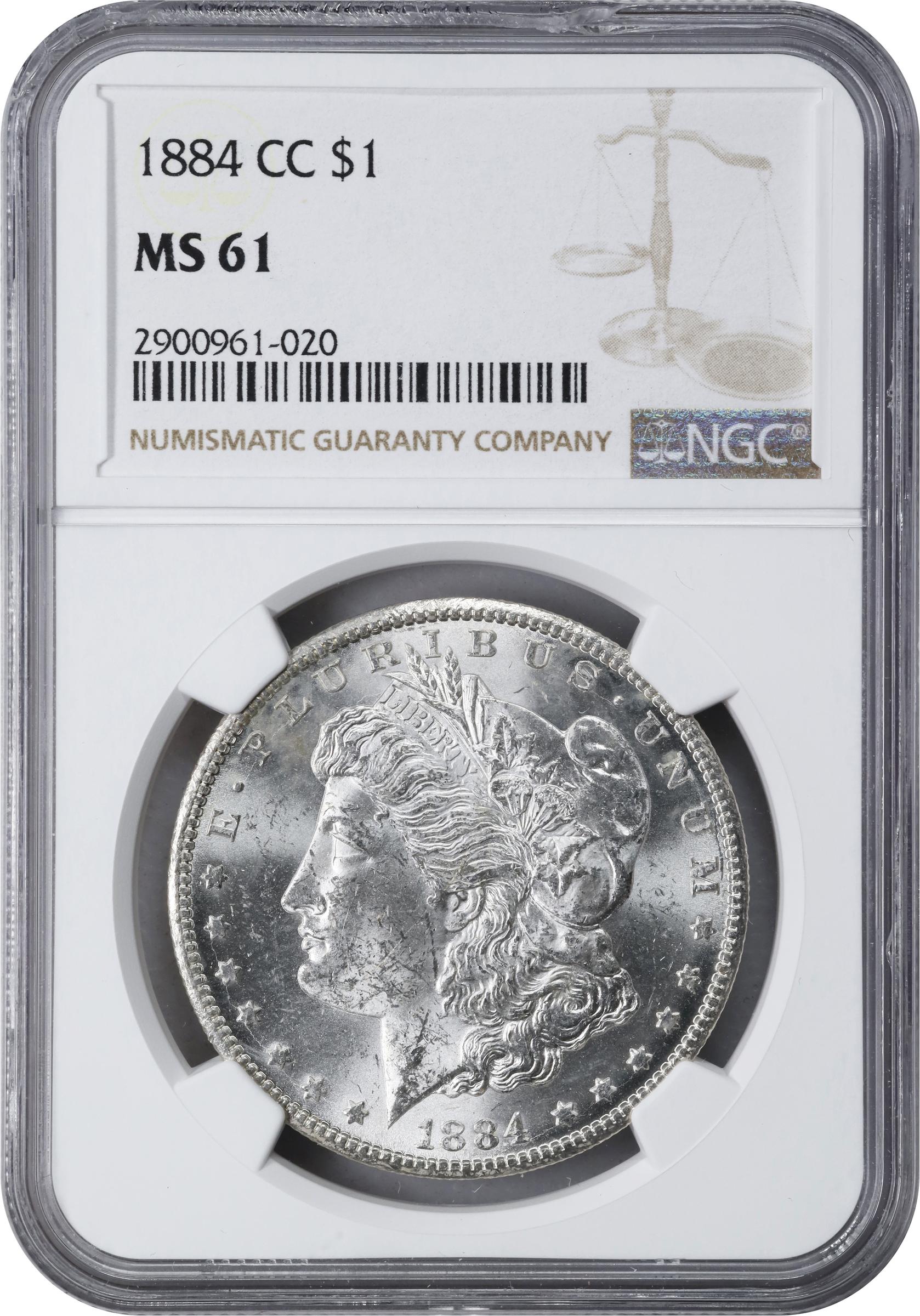 1884 CC One Dollar MS Values | Greysheet