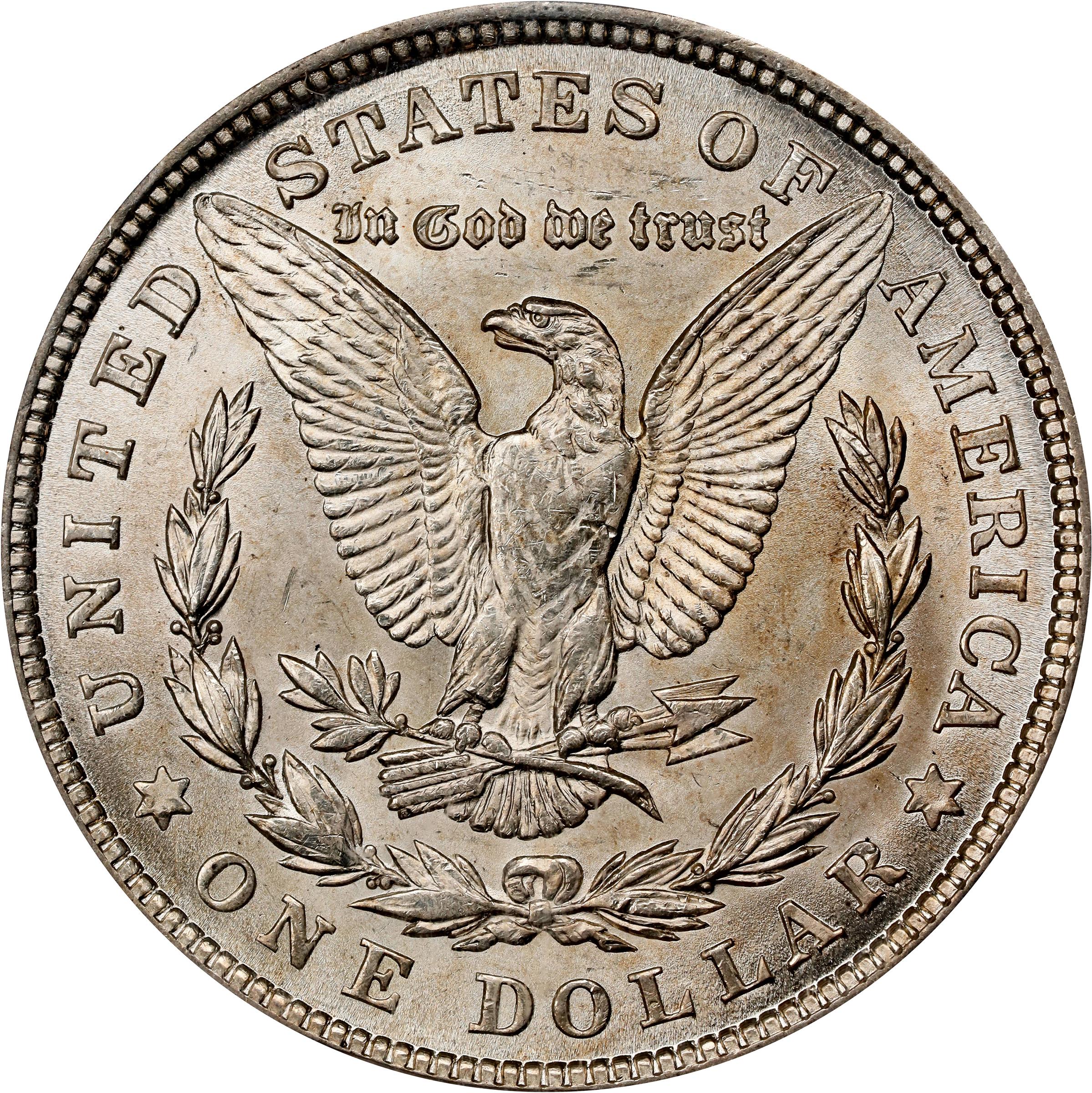 image for: 1921 Morgan Silver Dollar. Wide Reeds. Top 100 Variety. MS-63 (PCGS).