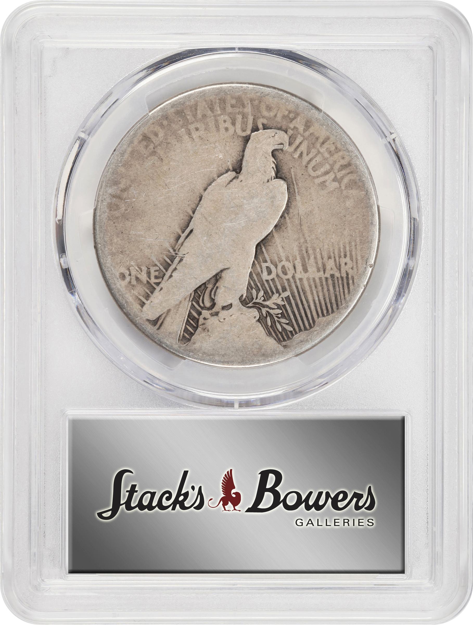 1921 $1  Peace, High Relief AG3 CAC thumbnail 4