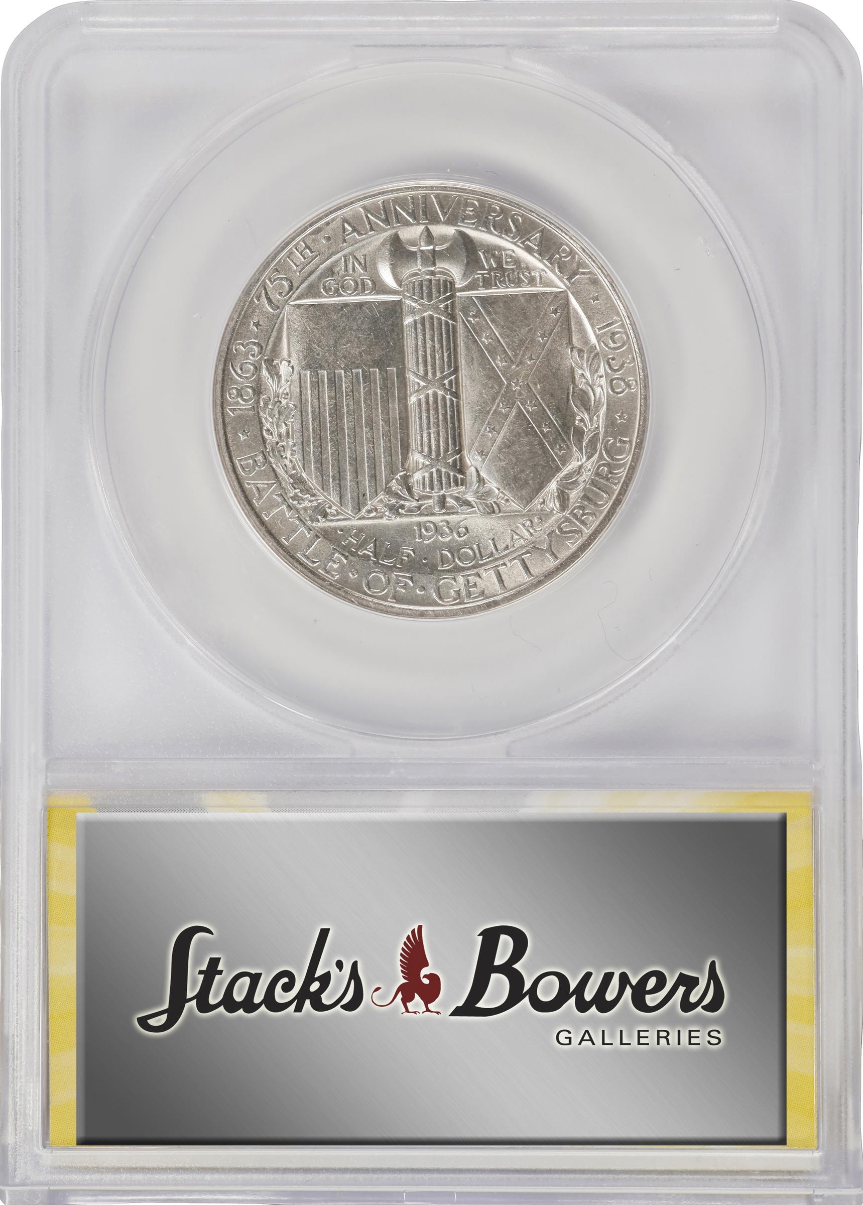 1936 50c Gettysburg XF45 CAC thumbnail 26