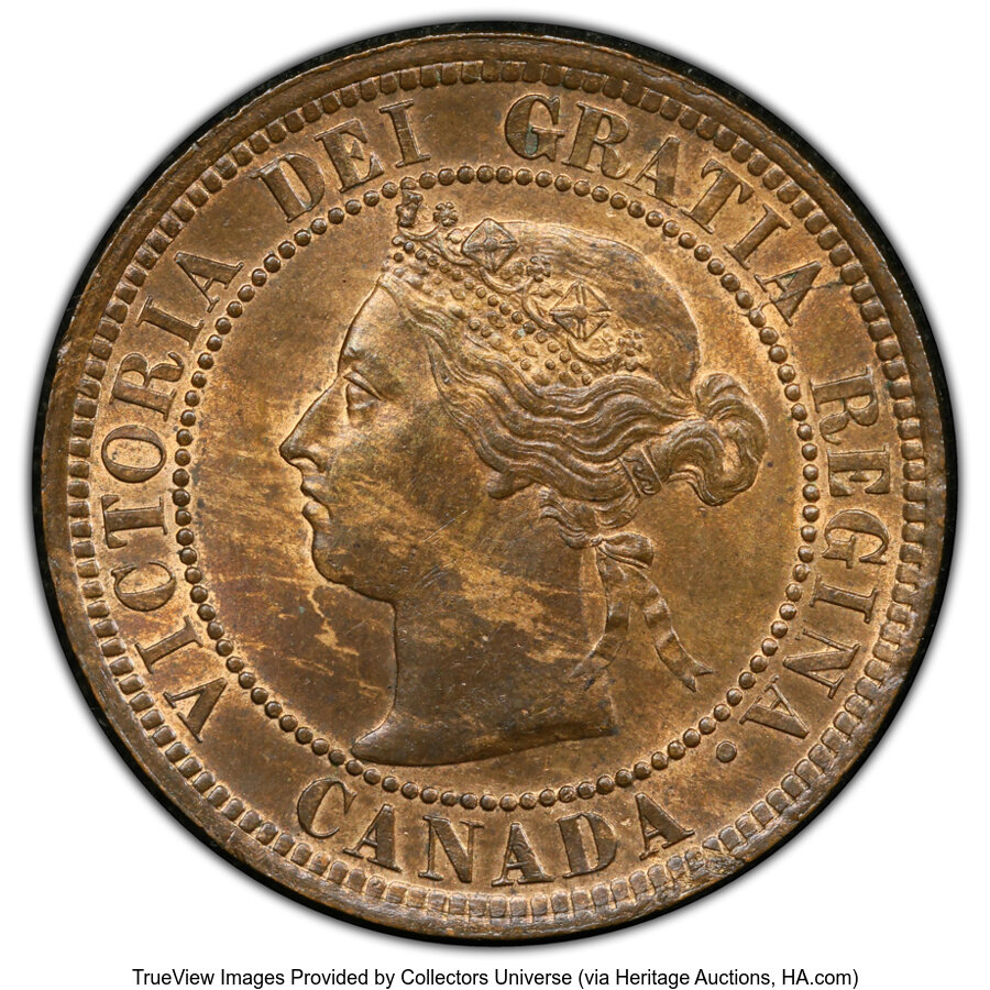 image for: Canada: Victoria Cent 1892 MS64 Red and Brown PCGS,...