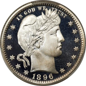 image for: 1896 25C PR67+ Deep Cameo CACG....