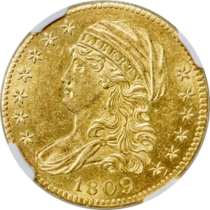 image for: 1809/8 $5 BD-1, High R.3, MS61 NGC....