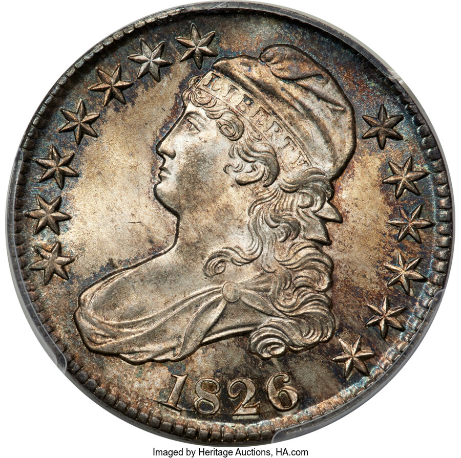 image for: 1826 50C O-101a, R.2, MS66 PCGS....