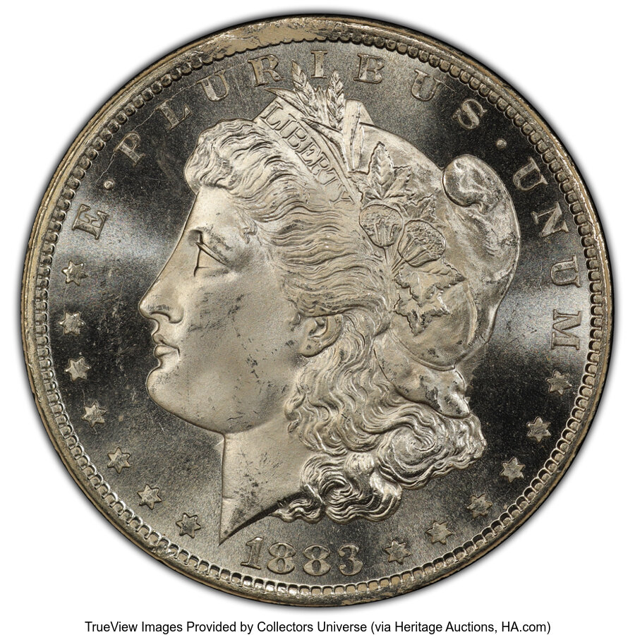 1883-CC $1 MS66 Prooflike PCGS. Mintage 1,204,000. ...