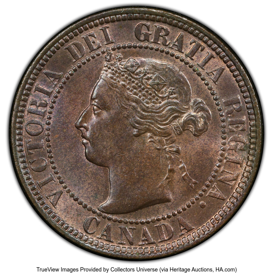 image for: Canada: Victoria Cent 1900 MS64 Brown PCGS,...