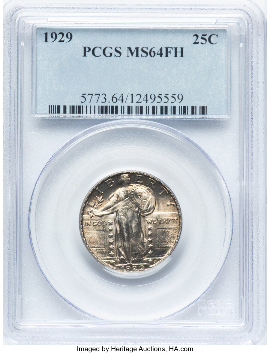 1929 Standing Liberty Quarter FH Mint State (MS) Pricing