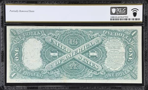 image for: Fr. 26. 1875 $1 Legal Tender Note. PCGS Banknote Choice Uncirculated 63.