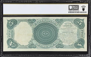image for: Fr. 70. 1880 $5 Legal Tender Note. PCGS Banknote Choice About Uncirculated 58 PPQ.