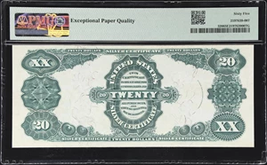 image for: Fr. 320. 1891 $20 Silver Certificate. PMG Gem Uncirculated 65 EPQ.