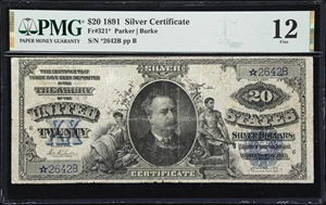 image for: Fr. 321*. 1891 $20 Silver Certificate Star Note. PMG Fine 12.