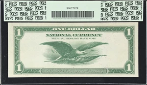 image for: Fr. 708. 1918 $1 Federal Reserve Bank Note. Boston. PCGS Currency Gem New 66 PPQ. Low Serial Number.