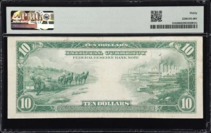image for: Fr. 816. 1915 $10 Federal Reserve Bank Note. Kansas City. PMG Very Fine 30.